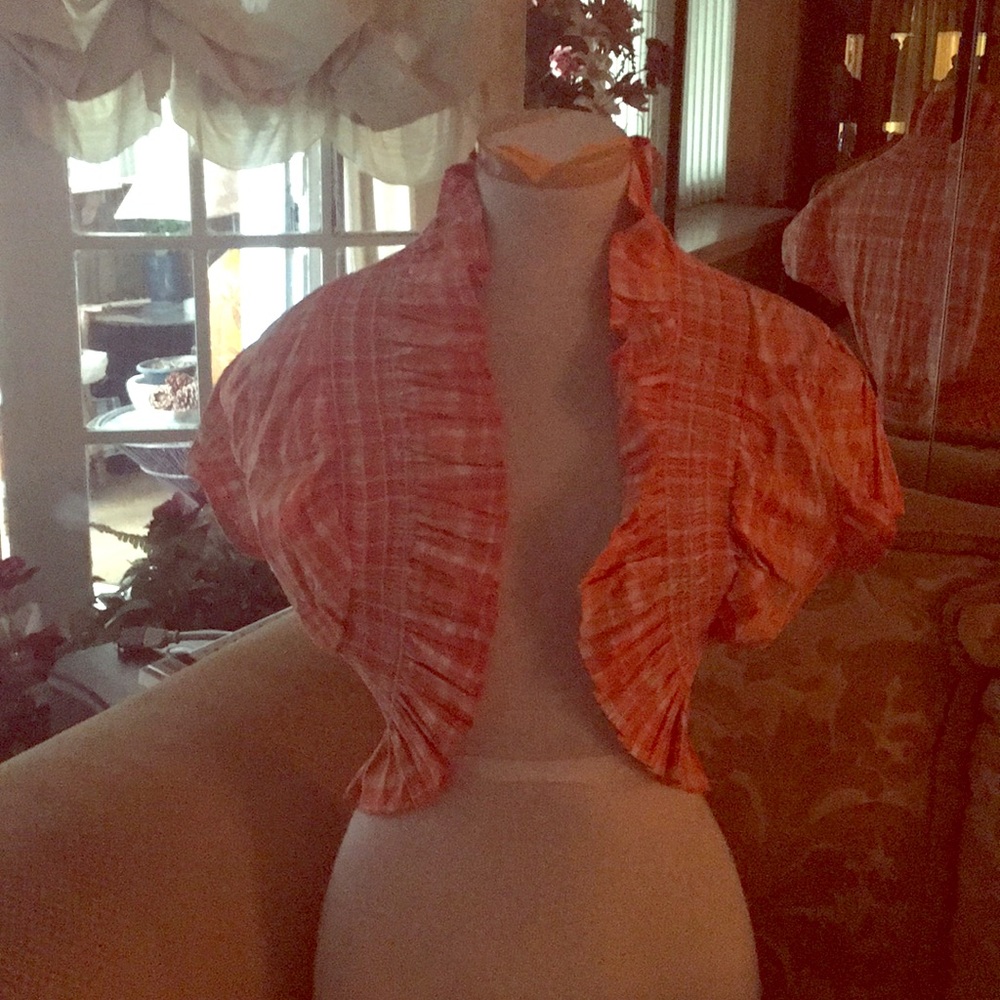 Orange/white cover up